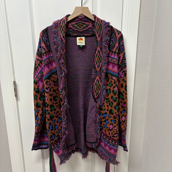FARM Rio Ainika Tapestry Cardigan Medium Vibrant - Picture 2 of 9
